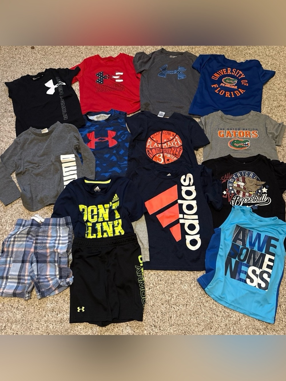 Under Armour Boys' Assorted Blue & Black Graphic Tee Bundle